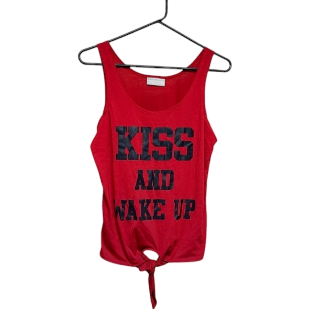 Bobbie and Brooks "Kiss and Wake Up" graphic sleep Tank